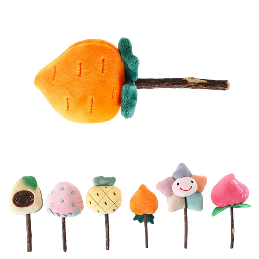 Silvervine Catnip Chew Sticks | Fruit-Shaped Toy